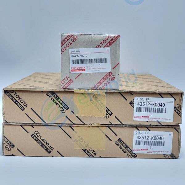 Genuine Toyota Yaris Front Discs & Pads 2020 Onward 43512-K0040 & 04466-K0010