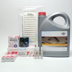 Genuine Toyota Yaris KSP90 Service Kit 2005 To 2012 With Spark Plugs & 5W30 Oil