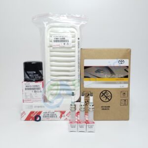 Genuine Toyota Yaris Service Kit KSP90 2005 To 2012 With Spark Plugs & 5W30 Oil