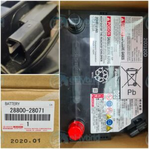 Toyota Alphard 12V Battery Genuine Panasonic S55D23L Temp Sensor Oem 28800-28071