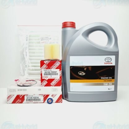 Genuine Toyota Auris NRE150 Service Kit 1.3L 2008 to 2009 With 5W30 Oil & Filters